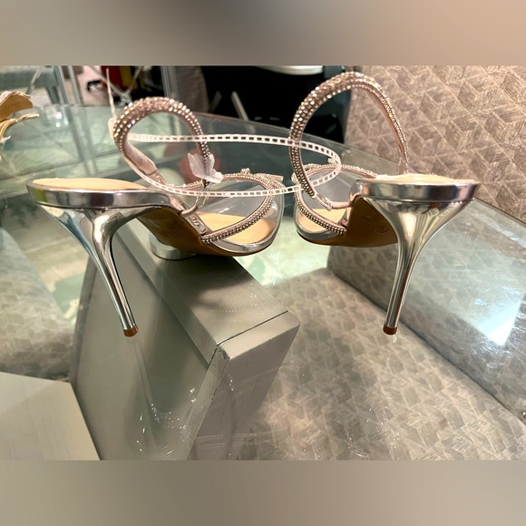 Wild diva clear rhinestone bow heels - Picture 7 of 9